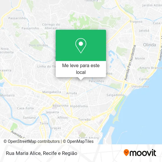 Rua Maria Alice mapa