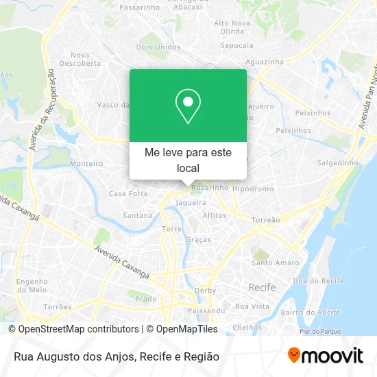 Rua Augusto dos Anjos mapa