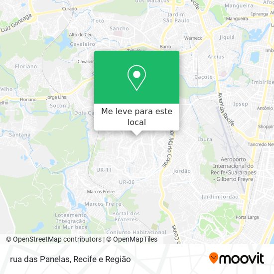rua das Panelas mapa