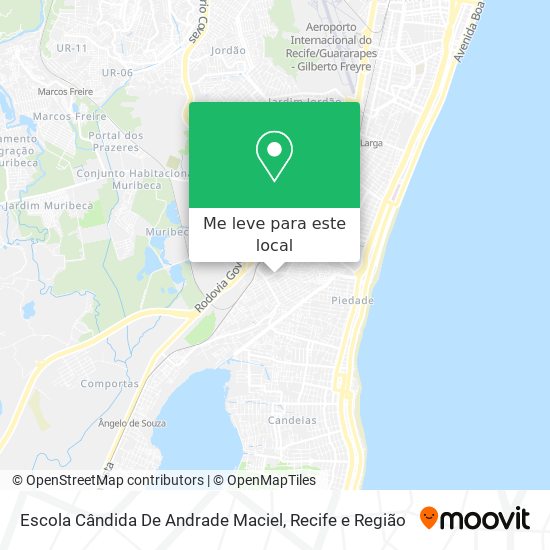 Escola Cândida De Andrade Maciel mapa