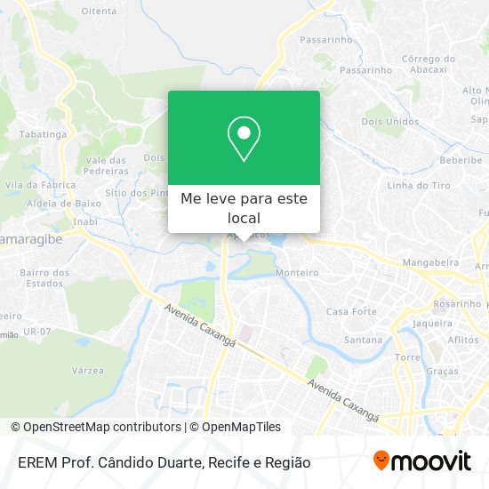 EREM Prof. Cândido Duarte mapa