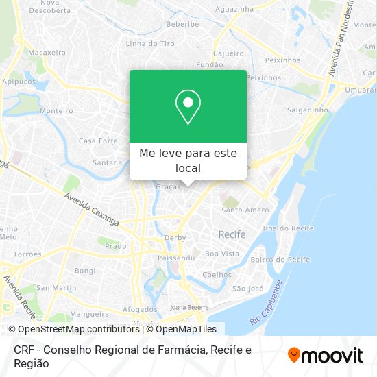 CRF - Conselho Regional de Farmácia mapa