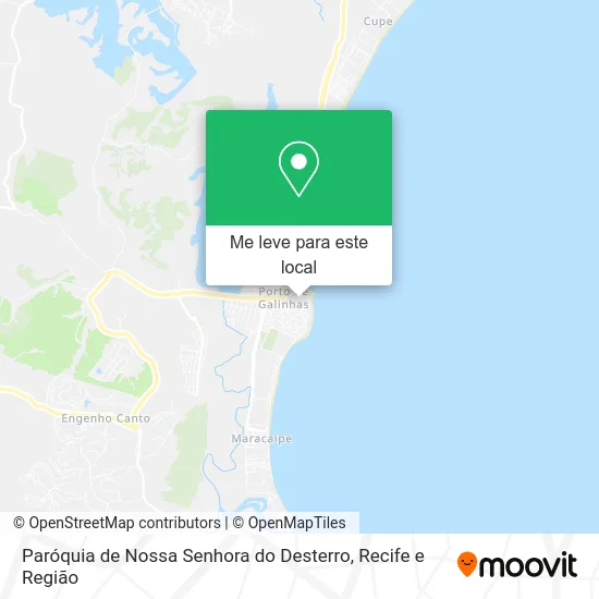 Paróquia de Nossa Senhora do Desterro mapa