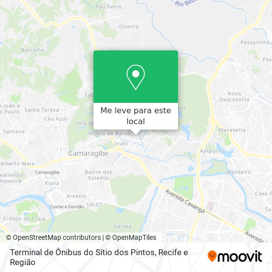 Terminal de Ônibus do Sítio dos Pintos mapa