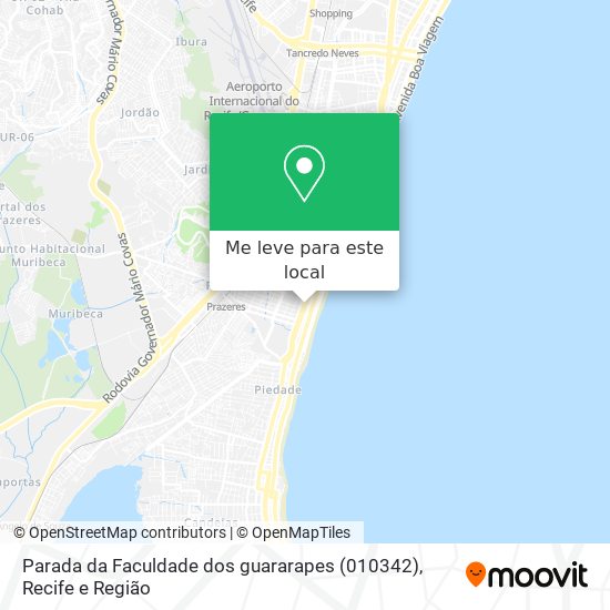 Parada da Faculdade dos guararapes (010342) mapa