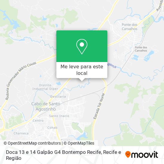 Doca 13 e 14 Galpão G4 Bontempo Recife mapa