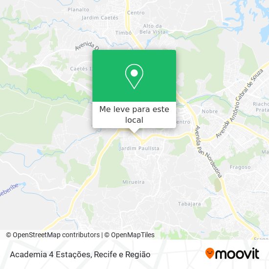 Academia 4 Estações mapa