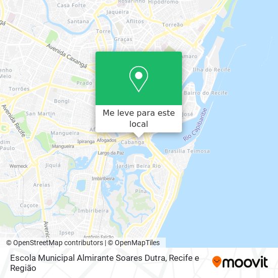 Escola Municipal Almirante Soares Dutra mapa