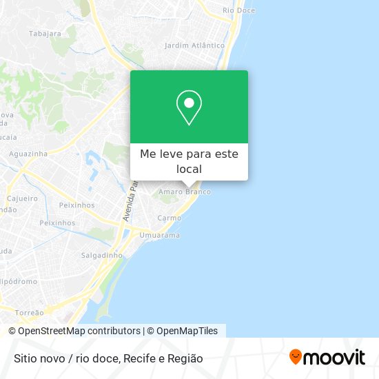 Sitio novo / rio doce mapa