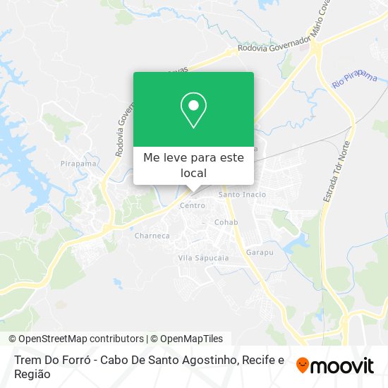Trem Do Forró - Cabo De Santo Agostinho mapa