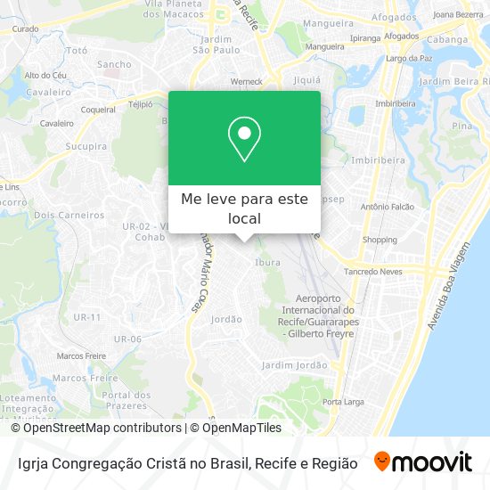 Igrja Congregação Cristã no Brasil mapa