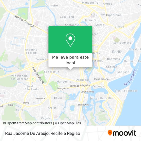 Rua Jácome De Araújo mapa