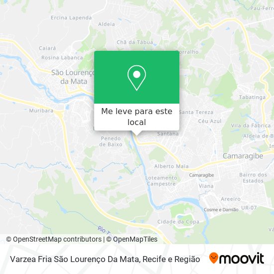 Varzea Fria São Lourenço Da Mata mapa
