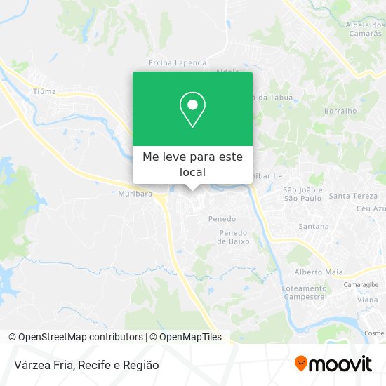 Várzea Fria mapa