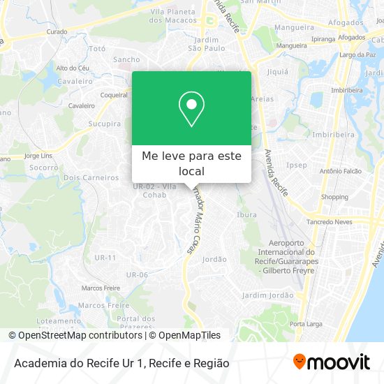 Academia do Recife Ur 1 mapa