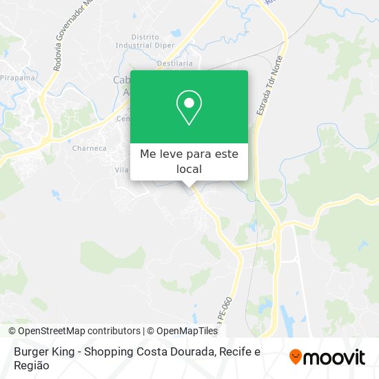 Burger King - Shopping Costa Dourada mapa