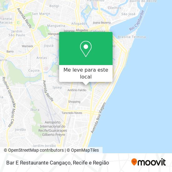 Bar E Restaurante Cangaço mapa