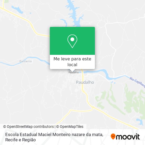 Escola Estadual Maciel Monteiro nazare da mata mapa