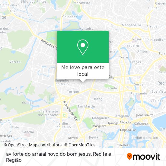 av forte do arraial novo do bom jesus mapa
