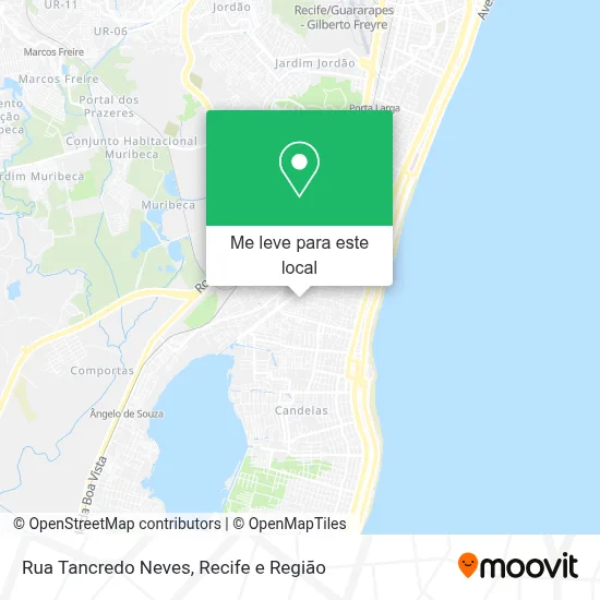 Rua Tancredo Neves mapa