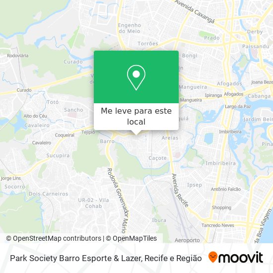 Park Society Barro Esporte & Lazer mapa