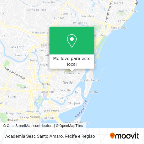 Academia Sesc Santo Amaro mapa