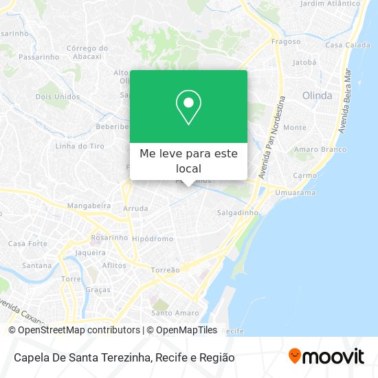 Capela De Santa Terezinha mapa