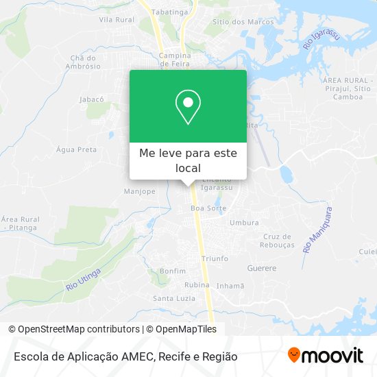 Escola de Aplicação AMEC mapa