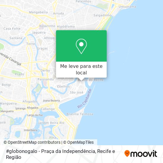 #globonogalo - Praça da Independência mapa