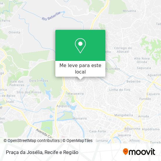 Praça da Josélia mapa