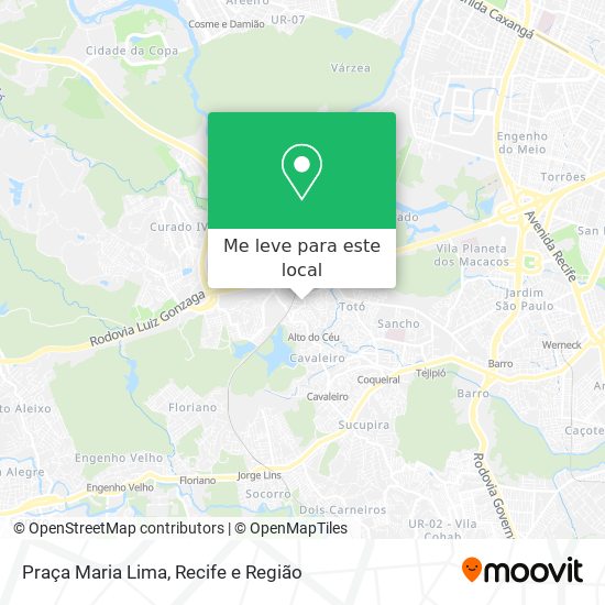 Praça Maria Lima mapa