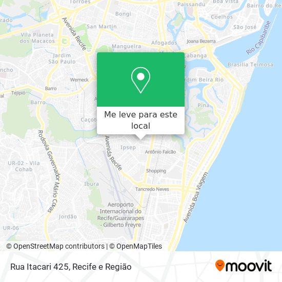 Rua Itacari 425 mapa