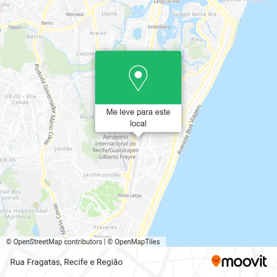 Rua Fragatas mapa