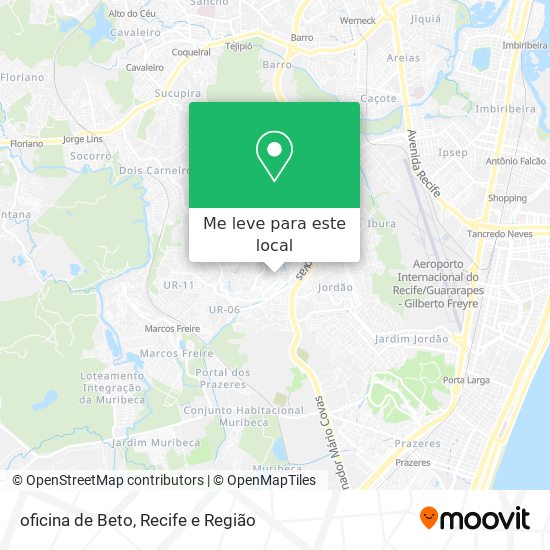 oficina de Beto mapa