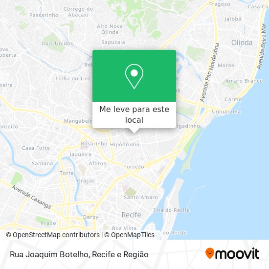 Rua Joaquim Botelho mapa