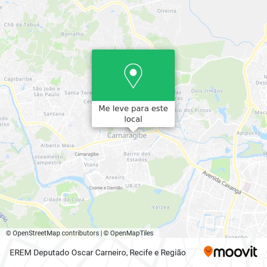 EREM Deputado Oscar Carneiro mapa
