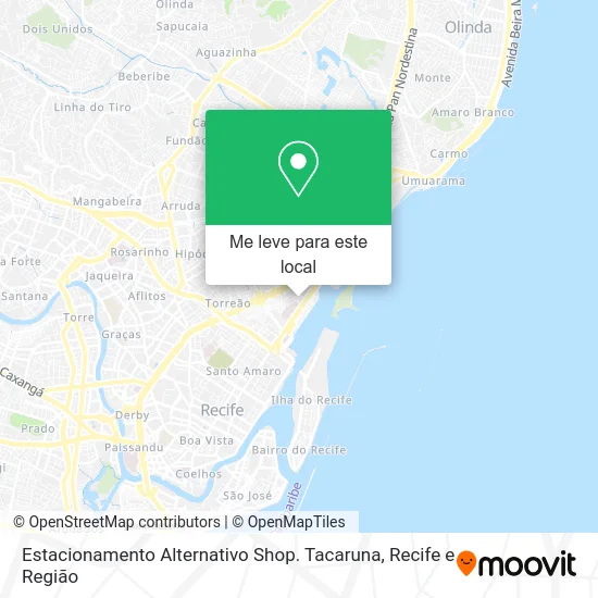 Estacionamento Alternativo Shop. Tacaruna mapa