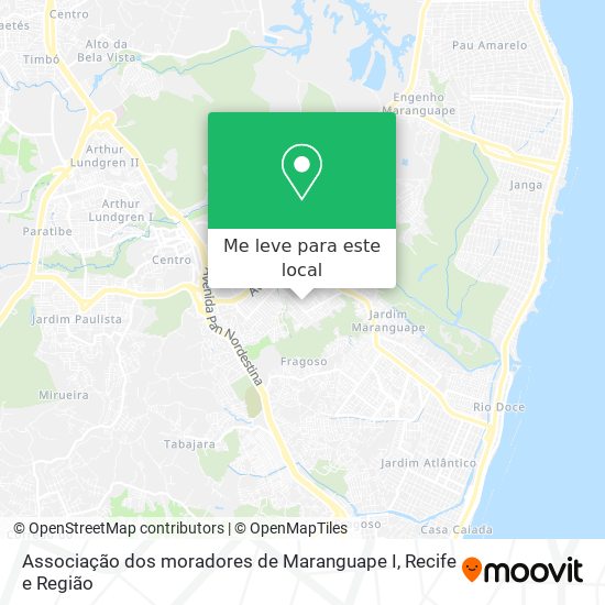 Associação dos moradores de Maranguape I mapa