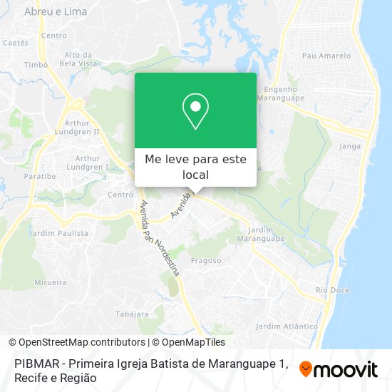 PIBMAR - Primeira Igreja Batista de Maranguape 1 mapa