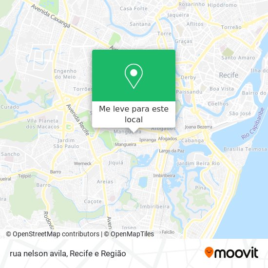 rua nelson avila mapa