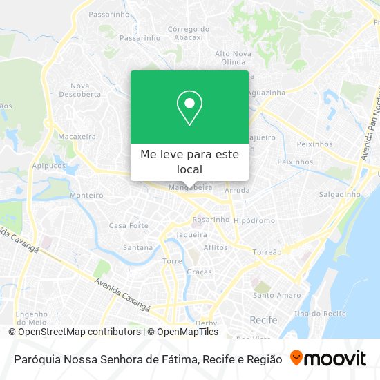 Paróquia Nossa Senhora de Fátima mapa