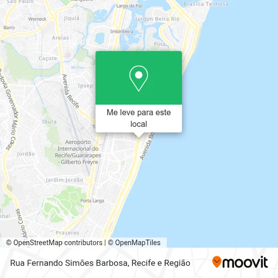 Rua Fernando Simões Barbosa mapa