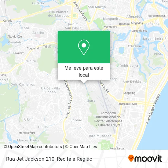 Rua Jet Jackson 210 mapa