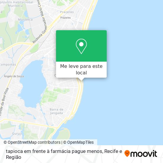 tapioca em frente à farmácia pague menos mapa
