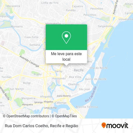 Rua Dom Carlos Coelho mapa