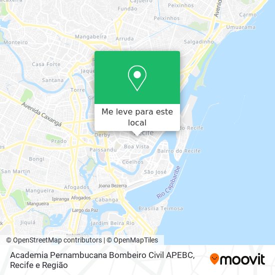 Academia Pernambucana Bombeiro Civil APEBC mapa