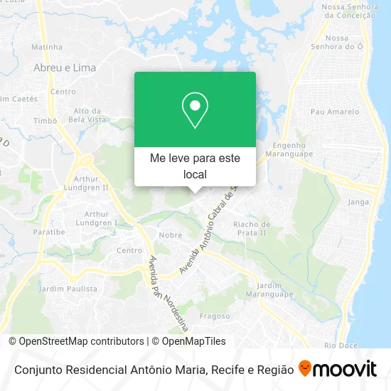 Conjunto Residencial Antônio Maria mapa