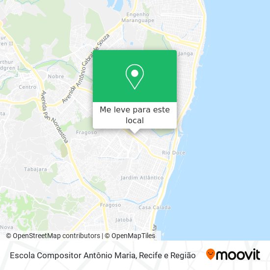 Escola Compositor Antônio Maria mapa