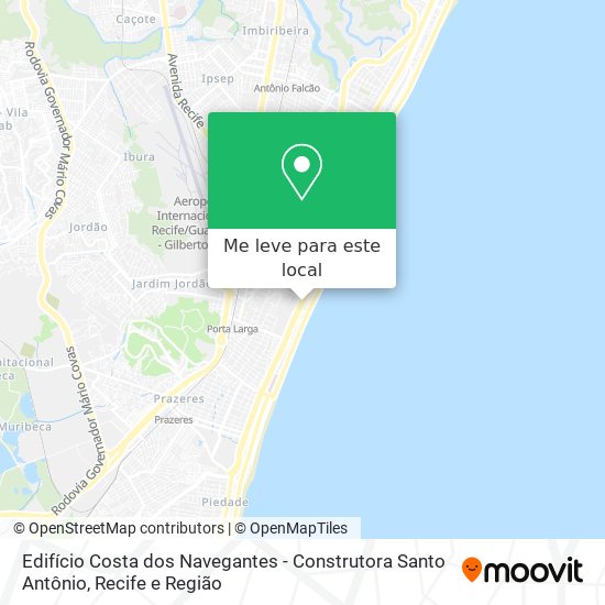 Edifício Costa dos Navegantes - Construtora Santo Antônio mapa