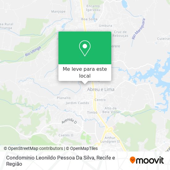 Condomínio Leonildo Pessoa Da Silva mapa